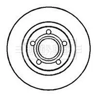 Borg and Beck Borg and Beck BBD4066 2x Front Vented Brake Discs For Audi Vw A4 A8 Passat 280mm 