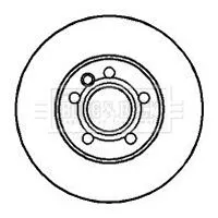 Borg and Beck Borg and Beck BBD4071 2x Front Vented Brake Discs For Ford Seat Vw Alhambra Galaxy Sharan 288mm 