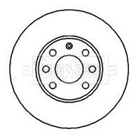 Borg and Beck Borg and Beck BBD4073 2x Front Vented Brake Discs For Chevrolet Opel Vauxhall Astra Astra G Classic As 