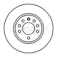 Borg and Beck Borg and Beck BBD4074 2x Front Vented Brake Discs For Chevrolet Opel Vauxhall Astra Astra H Classic As 