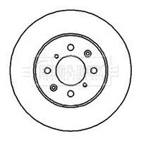 Borg and Beck Borg and Beck BBD4081 2x Front Vented Brake Discs For Honda Lotus Mg Rover 200 25 25 Commerce 400 45 C 