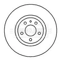 2x Front Solid Brake Discs Fits Alfa Romeo 147 156 281mm