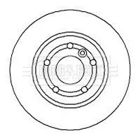 Borg and Beck Borg and Beck BBD4084 2x Front Vented Brake Discs For Land Rover Range Rover 295mm 