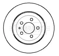 Borg and Beck Borg and Beck BBD4092 2x Front Vented Brake Discs For Alfa Romeo Gtv Spider 284mm 