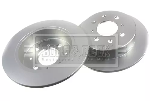 Borg and Beck Borg and Beck BBD4093 2x Rear Solid Brake Discs For Acura Honda Lotus Rover 200 Accord Beat Cdv City C 