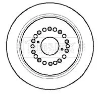 Borg and Beck Borg and Beck BBD4101 2x Rear Vented Brake Discs For Lexus Toyota Aristo Celsior Century Gs Ls Soarer  