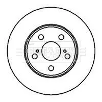 2x Front Vented Brake Discs For Toyota Caldina Carina E Celica Corona Vista 255m