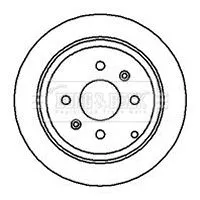Borg and Beck Borg and Beck BBD4108 2x Rear Solid Brake Discs For Peugeot 406 290mm 