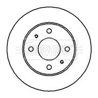 2x Front Vented Brake Discs For Nissan Almera 232mm