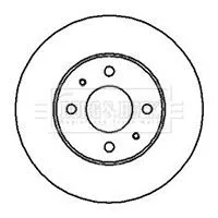 2x Front Vented Brake Discs Fits Nissan Almera 247mm