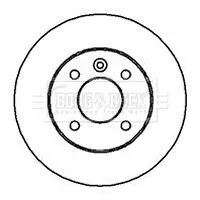 Borg and Beck Borg and Beck BBD4113 2x Rear Solid Brake Discs For Opel Vauxhall Astra Astra G Classic Astra H Classi 
