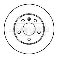 Borg and Beck Borg and Beck BBD4114 2x Rear Solid Brake Discs For Opel Vauxhall Astra Astra G Classic Astra H Classi 
