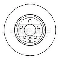 Borg and Beck Borg and Beck BBD4130 2x Front Vented Brake Discs For Mg Rover 75 Mg 6 Mg Zt Mg Zt- 284mm 