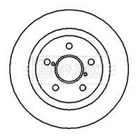 Borg and Beck Borg and Beck BBD4137 2x Front Vented Brake Discs For Toyota Rav 4 302mm 