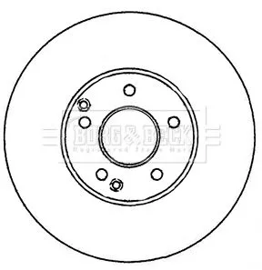 Borg and Beck Borg and Beck BBD4141 2x Front Vented Brake Discs For Chrysler Mercedes C-class Clc-class Clk Crossfir 