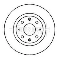2x Front Vented Brake Discs Fits Kia Carens Clarus 258mm