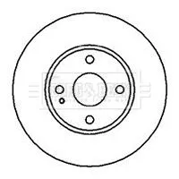 Borg and Beck Borg and Beck BBD4153 2x Front Vented Brake Discs For Eunos Mazda 323 F Mx-5 Roadster 255mm 