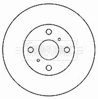 Borg and Beck Borg and Beck BBD4167 2x Front Vented Brake Discs For Suzuki Alto Wagon R+ 231mm 