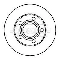 Borg and Beck Borg and Beck BBD4182 2x Rear Solid Brake Discs For Audi A6 A8 245mm 