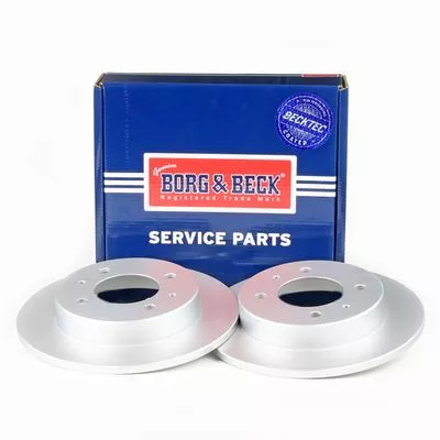 2x Rear Solid Brake Discs Fits Hyundai Coupe Elantra Lantra 258mm