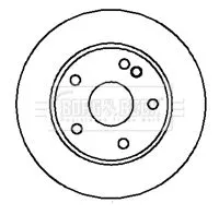 2x Rear Solid Brake Discs Fits Mercedes M-class 285mm