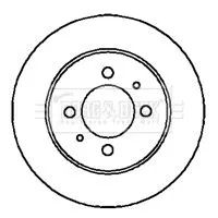 2x Rear Solid Brake Discs For Nissan 100nx Almera Sunny 258mm