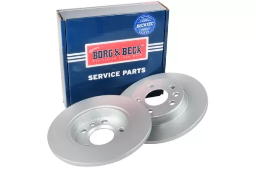 2x Rear Solid Brake Discs For Vw Transporter 280mm
