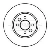 Borg and Beck Borg and Beck BBD4219 2x Front Vented Brake Discs For Dacia Renault Clio Dokker Kangoo Laguna Megane S 