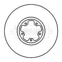 Borg and Beck Borg and Beck BBD4221 2x Front Vented Brake Discs For Ford Transit 294mm 