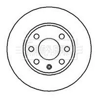 Borg and Beck Borg and Beck BBD4224 2x Front Solid Brake Discs For Opel Astra 256mm 
