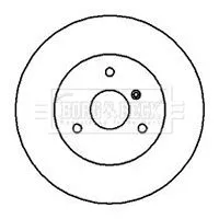 Borg and Beck Borg and Beck BBD4231 2x Front Solid Brake Discs For Smart Cabrio City-coupe Crossblade Fortwo Roadste 