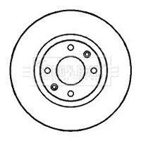 Borg and Beck Borg and Beck BBD4246 2x Front Vented Brake Discs For Citroën Ds Opel Peugeot Vauxhall 1007 2008 206 2 