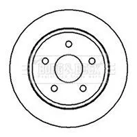 Borg and Beck Borg and Beck BBD4248 2x Rear Solid Brake Discs For Jeep Grand Cherokee 305mm 