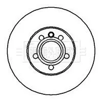 Borg and Beck Borg and Beck BBD4250 2x Front Vented Brake Discs For Ford Seat Vw Alhambra California Galaxy Sharan T 