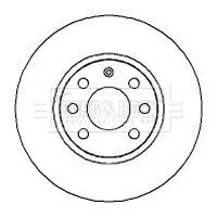 Borg and Beck Borg and Beck BBD4253 2x Front Vented Brake Discs For Opel Vauxhall Combo Combo Tour Corsa Corsavan Me 