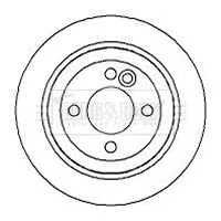 Borg and Beck Borg and Beck BBD4257 2x Rear Solid Brake Discs For Mini Clubman 259mm 