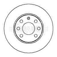 Borg and Beck Borg and Beck BBD4258 2x Front Solid Brake Discs For Opel Vauxhall Corsa Corsavan 240mm 