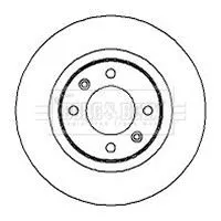 Borg and Beck Borg and Beck BBD4261 2x Rear Solid Brake Discs For Citroën C5 276mm 