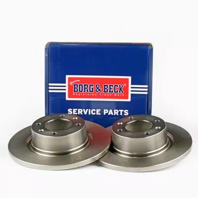 2x Rear Solid Brake Discs For Citroën C5 276mm