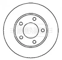 Borg and Beck Borg and Beck BBD4287 2x Rear Solid Brake Discs For Audi A6 Allroad 255mm 