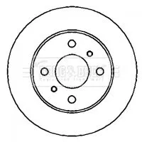 Borg and Beck Borg and Beck BBD4295 2x Rear Solid Brake Discs For Nissan Primera 278mm 