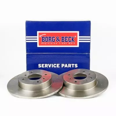 2x Rear Solid Brake Discs For Nissan Primera 278mm