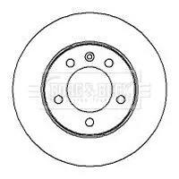 Borg and Beck Borg and Beck BBD4296 2x Rear Solid Brake Discs For Nissan Opel Renault Vauxhall Interstar Master Mast 