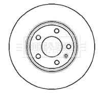 Borg and Beck Borg and Beck BBD4297 2x Front Vented Brake Discs For Nissan Opel Renault Vauxhall Primastar Trafic Ii 