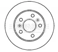 Borg and Beck Borg and Beck BBD4299 2x Rear Solid Brake Discs For Renault Avantime Espace 265mm 