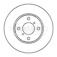 Borg and Beck Borg and Beck BBD4300 2x Front Solid Brake Discs For Opel Suzuki Vauxhall Agila Wagon R+ 247mm 