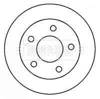 2x Rear Solid Brake Discs Fits Nissan Almera Tino Primera 278mm