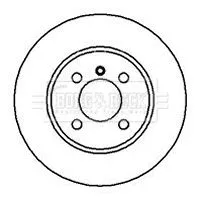 Borg and Beck Borg and Beck BBD4311 2x Front Vented Brake Discs For Bmw 3 Series Z1 260mm 