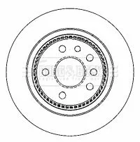 2x Rear Solid Brake Discs Fits Saab 9-5 286mm