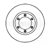 Borg and Beck Borg and Beck BBD4313 2x Front Vented Brake Discs For Daewoo Ssangyong Korando Musso Musso Sports Rext 